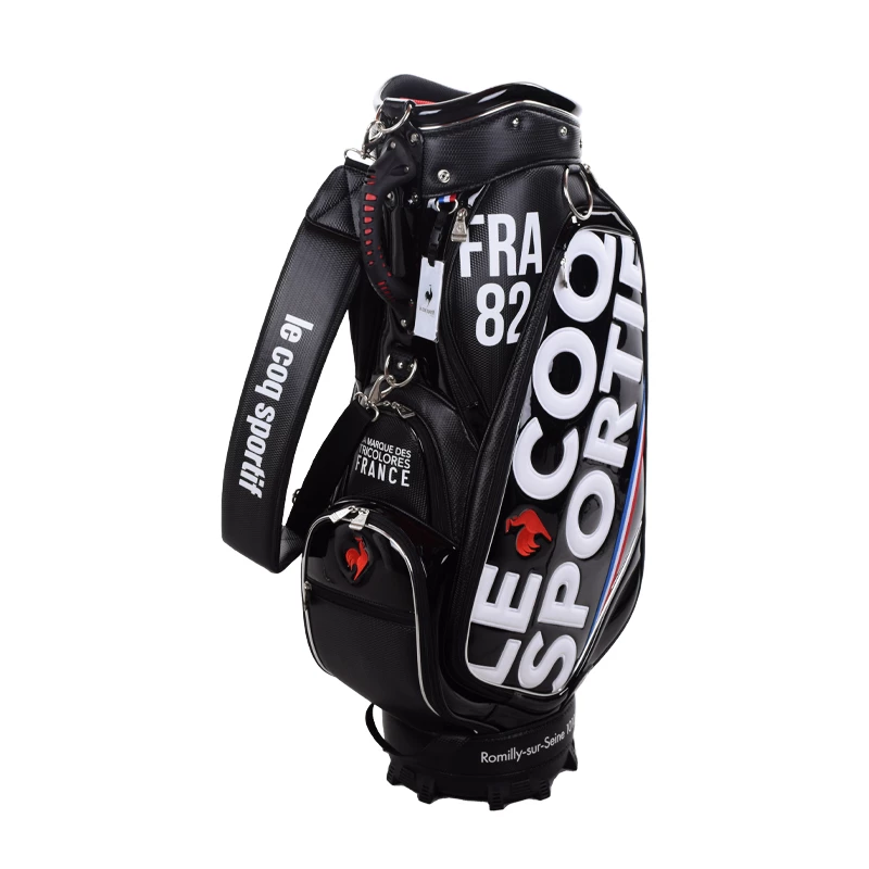 Le Coq Sportif Golf Big Logo 9.5" PU Cart Bag (Black)