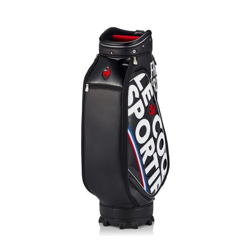 Le Coq Sportif Golf Big Logo 9.5" PU Cart Bag (Black) - Image 2
