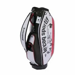 Le Coq Sportif Golf Lightweight Twill Graphic 9" Caddie Bag (White)