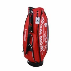 Le Coq Sportif Golf Lightweight Twill Graphic 9" Caddie Bag (Red)
