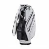 TaylorMade TD248 Auth-Tech 9.5" Cart Bag (White/Black)