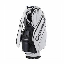 TaylorMade TD248 Auth-Tech 9.5" Cart Bag (White/Black)
