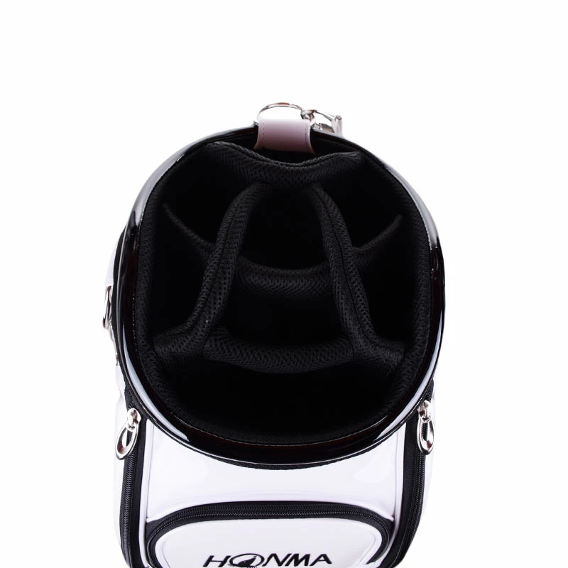 Honma Gear 9" Caddie Bag (White/Black) - Image 3