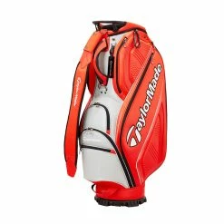 TaylorMade TD248 Auth-Tech 9.5" Cart Bag (Orange/Grey)
