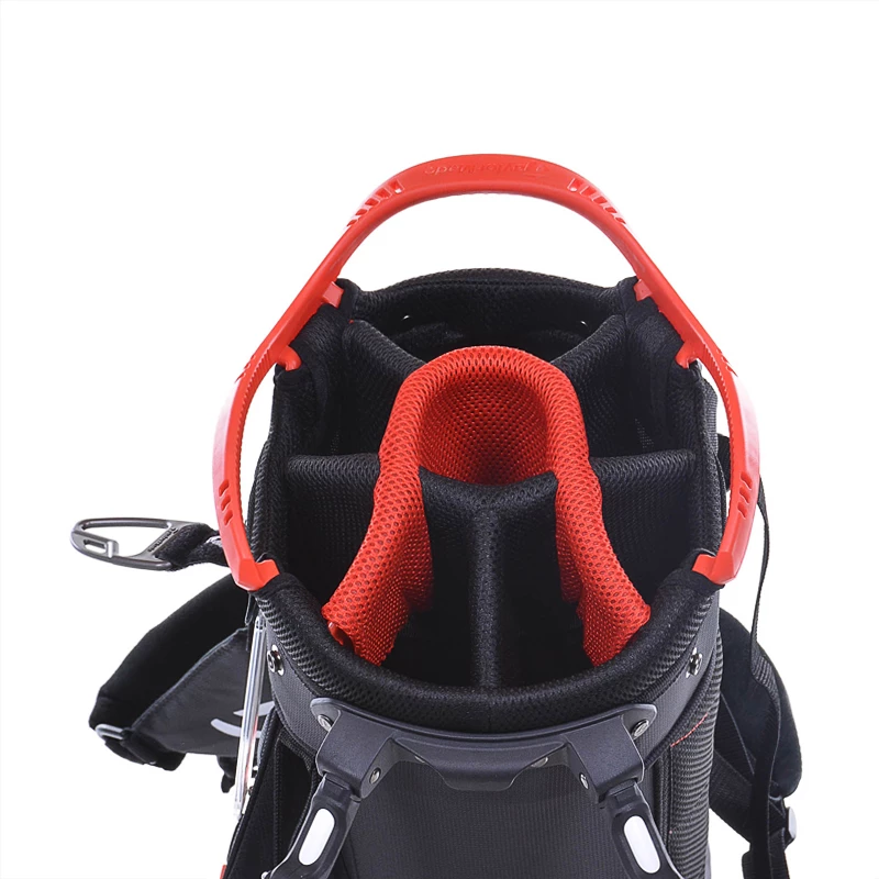 TaylorMade 8.0 Stand Bag (Black/White/Red) - Image 4