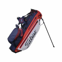 Titleist Players 4+ StaDry Stand Bag (White/Navy/Red)