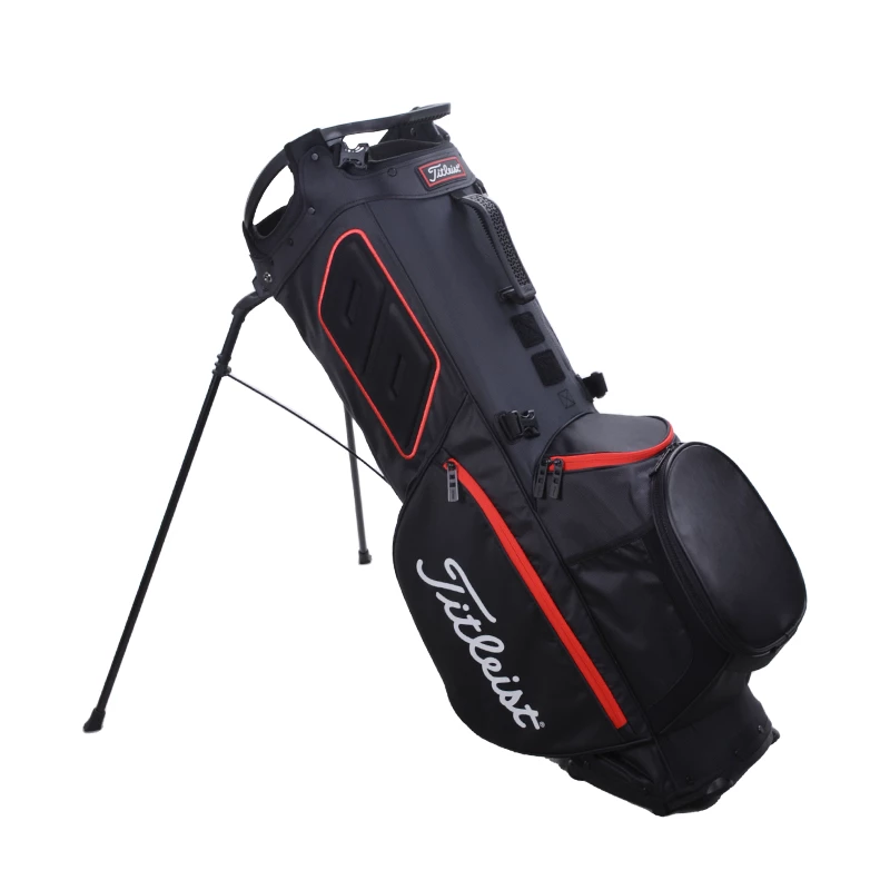 Titleist Hybrid 14 Stand Bag (Black/Black/Red) - Image 2